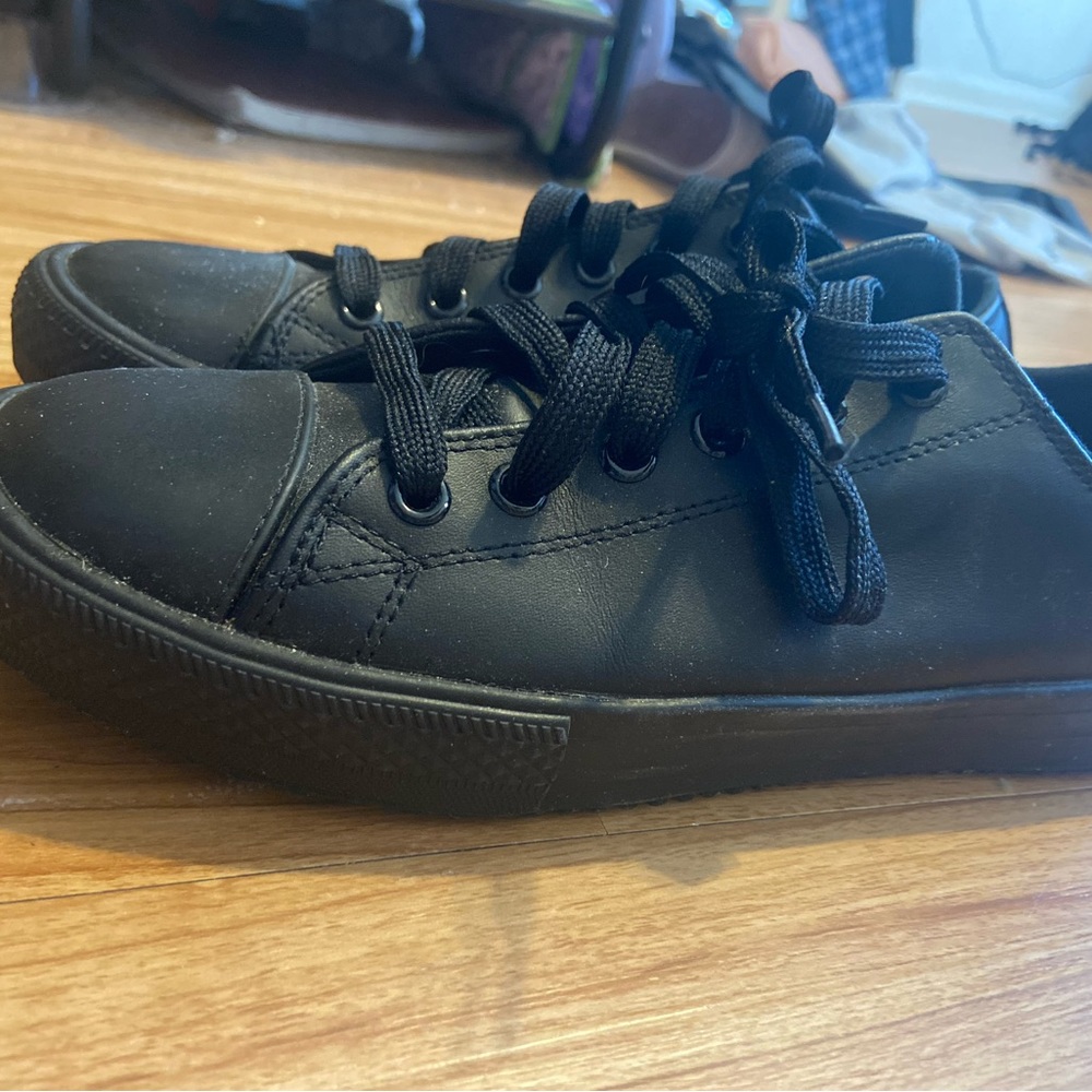 Black Skecher work/play shoes with non-skid sole